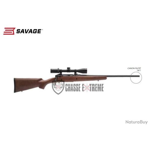 Carabine SAVAGE AXIS II XP Bois 22" cal 243 Win + Lunette 3-9x40