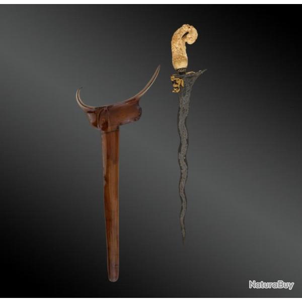Couteau Kriss Ile De Madura, Indon�sie Vers 1880