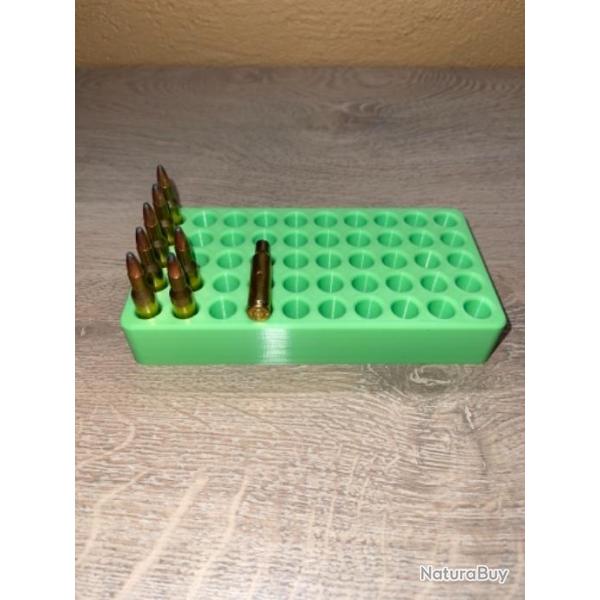 Plateau de rechargement vert clair optimis pour les cartouches 5,56, 222, 223, 7 TCU, 300 AAC