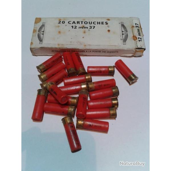 Boite de 20 cartouches La Bris�e calibre 12 mm x 37 mm Lance Filin