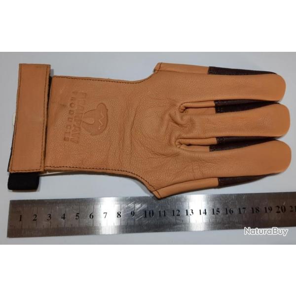 Gant 3 Doigts pour le Tir � l'Arc Bearpaw Cuir X-Large