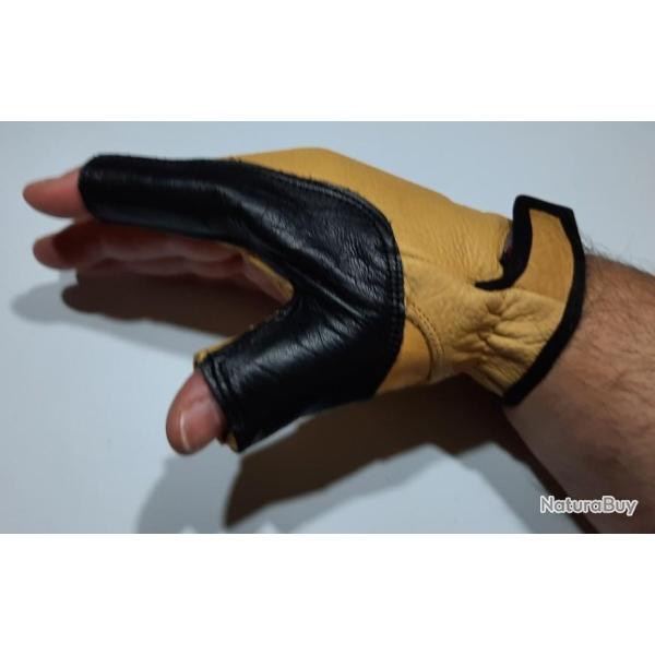 Gant Protege-Main 2 Doigts pour le tir � l'arc Mac Main Droite Delux Taille XL (Pour Gaucher)