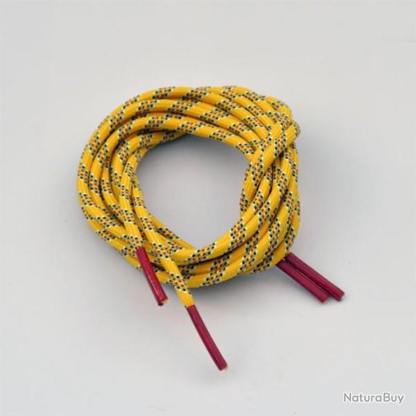 1 Paire de Lacets Jaunes Ronds 120cm pour dragonne ou chaussures