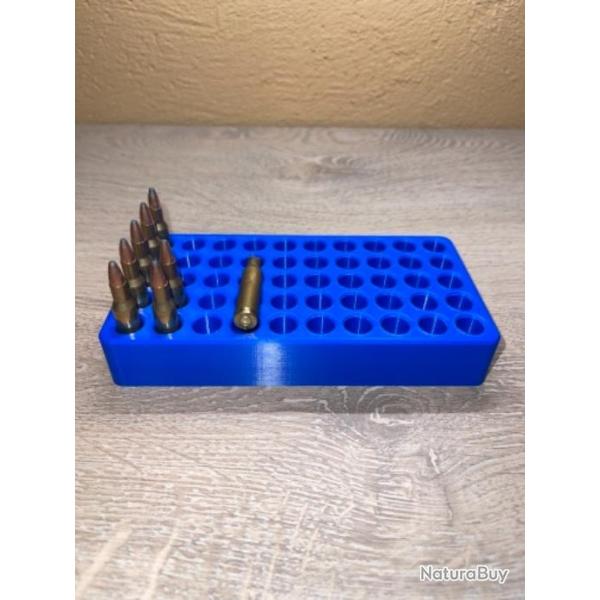 Plateau de rechargement bleu optimis� pour les cartouches 5,56, 222, 223, 7 TCU, 300 AAC blackout