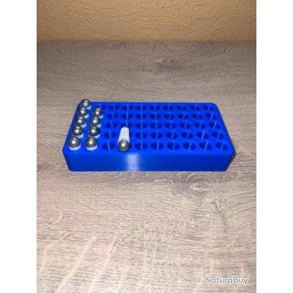 Plateau de rechargement bleu optimis� pour les cartouches papier � poudre noire 44 / 36