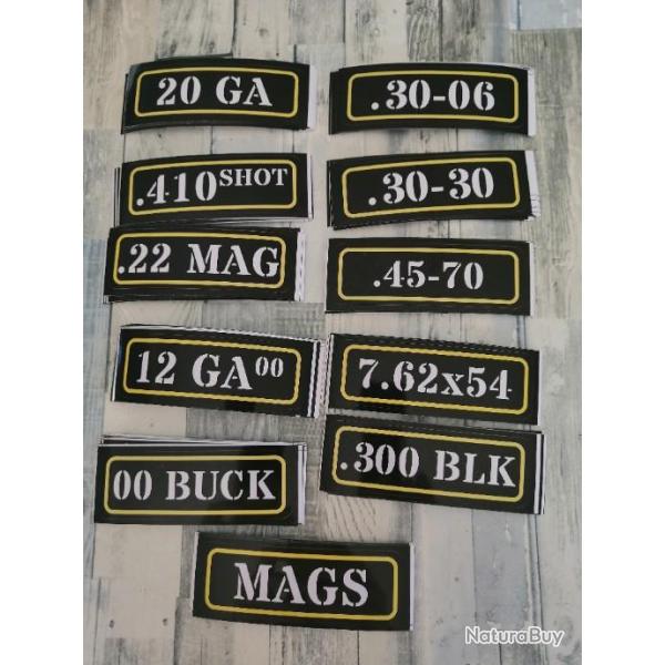�tiquettes caisse � munition : 00 buck