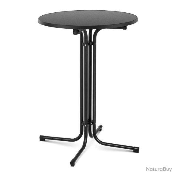 Mange debout table pliable pliant diamtre 80 cm noir 14_0002378