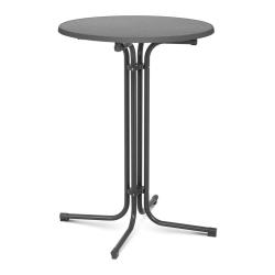 Mange debout table pliable pliant diam&egrave;tre 80 cm gris 14_0002377