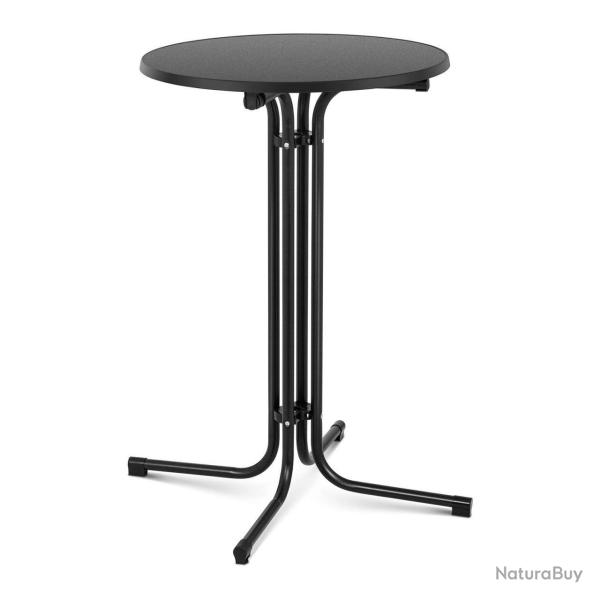Mange debout table pliable pliant diam�tre 70 cm noir 14_0002375