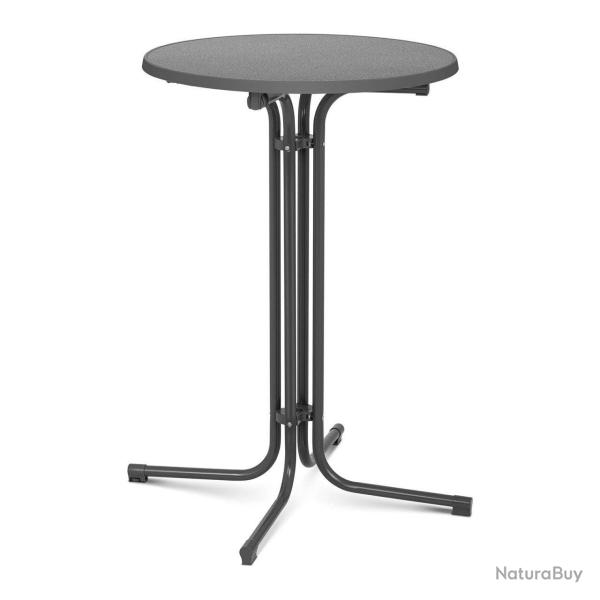 Mange debout table pliable pliant diam�tre 70 cm gris 14_0002374