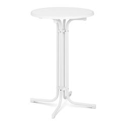 Mange debout table pliable pliant diam&egrave;tre 70 cm blanc 14_0002373