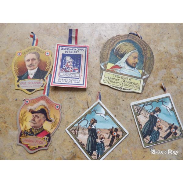 1914 1918 premi�re guerre ww1 6 journ�e poilu rares car papier arm�e Afrique Foch troupes coloniale