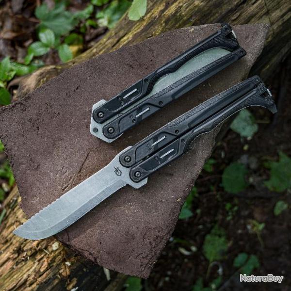 Couteau Machette Gerber Doubledown Machete Black Lame Acier 420HC Manche FRN Etui Nylon USA G1536