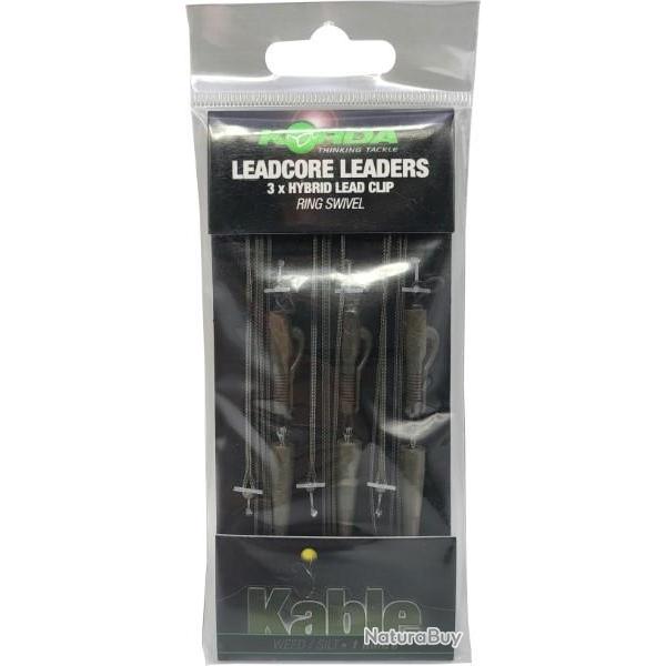 Leadcore Leader Lead Clip - 3 per Pack - 1m Korda