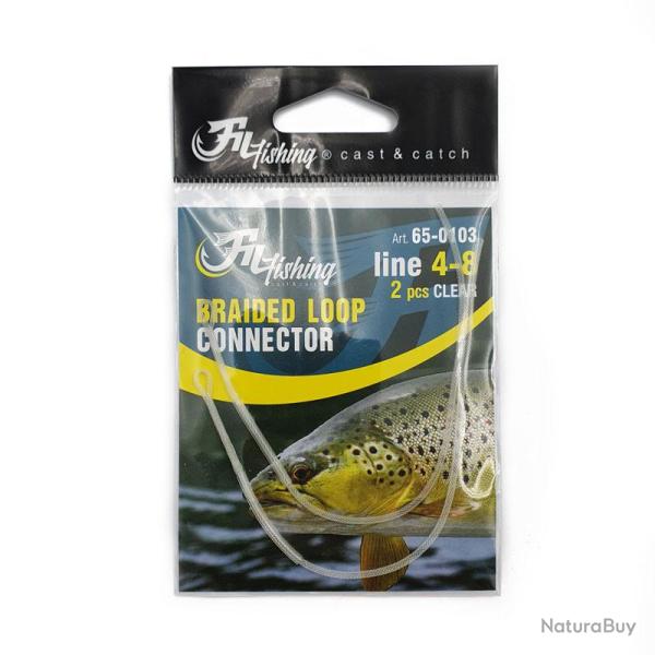Connecteur tress� avec boucle Filfishing par 2