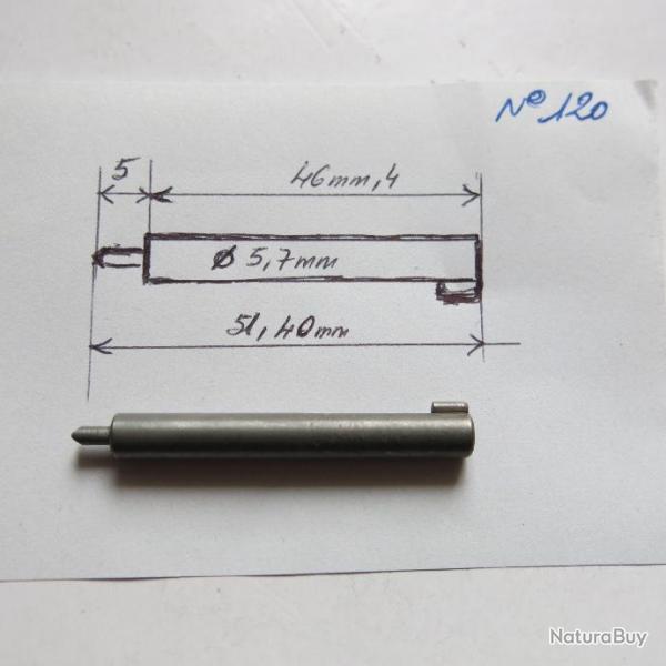 VENDU PAR CUIRASSIER11 N 5 /120  PERCUTEUR  DE CARABINE A IDENTIFIER TYPE BROWNING 22 LR