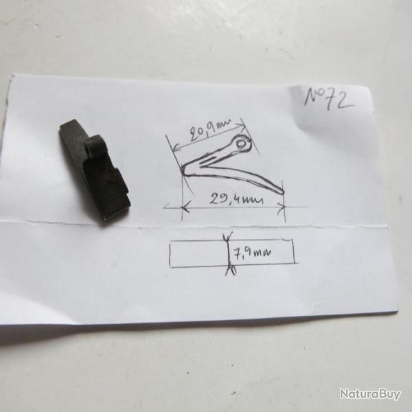 VENDU PAR CUIRASSIER11 N 72  RESSORT RETOUR DETENTE DE PLATINE FUSIL A CHIENS ANCIEN (COTE DROIT )