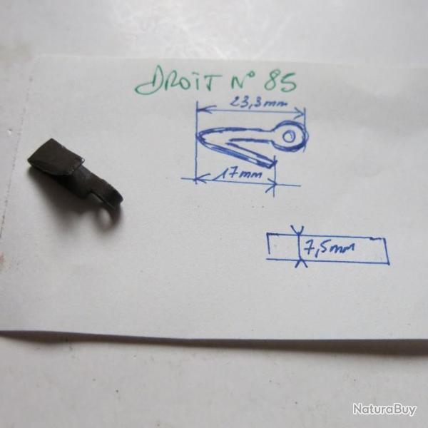 VENDU PAR CUIRASSIER11 N 85  RESSORT RETOUR DETENTE DE PLATINE FUSIL A CHIENS ANCIEN (COTE DROIT )