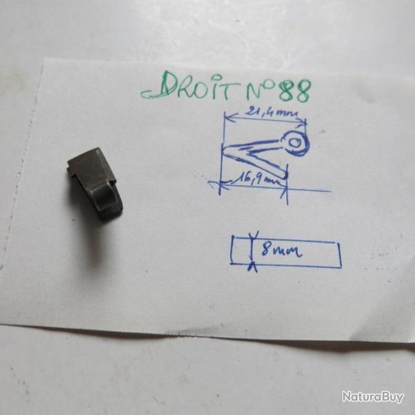 VENDU PAR CUIRASSIER11 N 88  RESSORT RETOUR DETENTE DE PLATINE FUSIL A CHIENS ANCIEN (COTE DROIT )