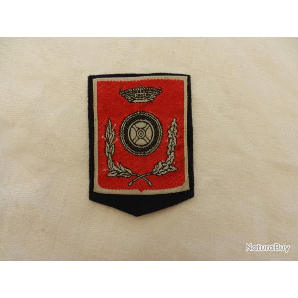Insigne badge tissu police Belgique  - roue