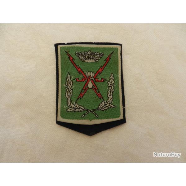 Insigne badge tissu police Belgique  - �clair et couronne