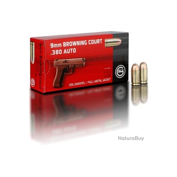 VOLLMANTEL / FMJ - GECO -, 9 mm court, Boite de 50, 96 gr
