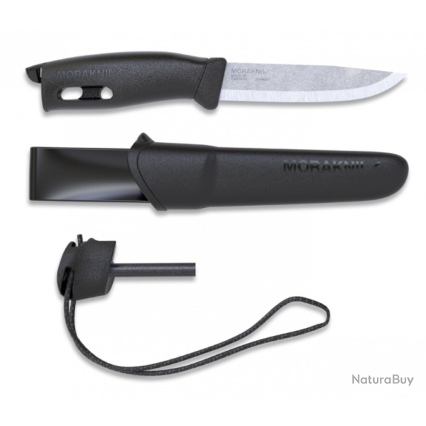 Couteau Morakniv PATHFINDER Acier carbonne noir Lame 17.10 cm 1742007