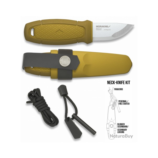 Couteau Morakniv ELDRIS Jaune + KIT   Lame 5.90 cm  17430-AM071