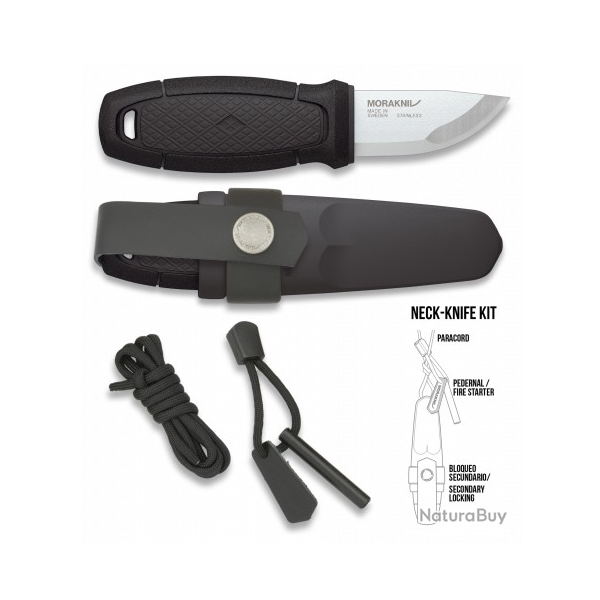 Couteau Morakniv ELDRIS Noir + KIT   Lame 5.90 cm  17430-NE071