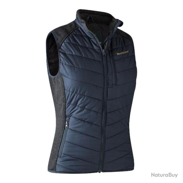 Gilet matelass� avec tricot Lady Caroline bleu Deerhunter