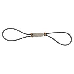 &Eacute;lastique de rechange double brin en boucle noir pour lance-pierre LPC005
