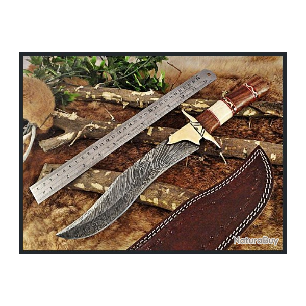 COUTEAU BOWIE DE CHASSE LONGUEUR DE 38.10 cm