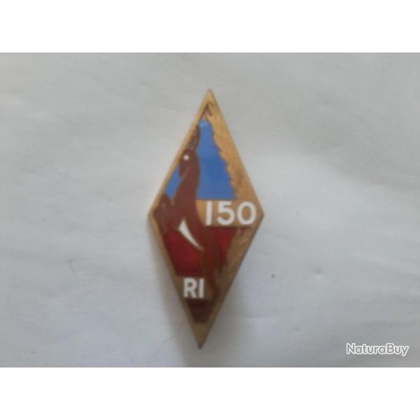insigne 150�RI �clat d'�mail sur la pointe en haut ABPD G460
