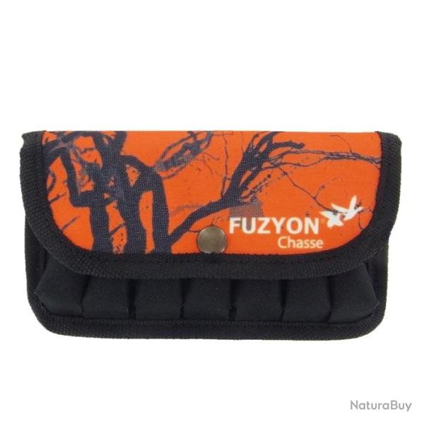 Pochette de ceinture Fuzyon camo orange 9 balles - 7 cartouches