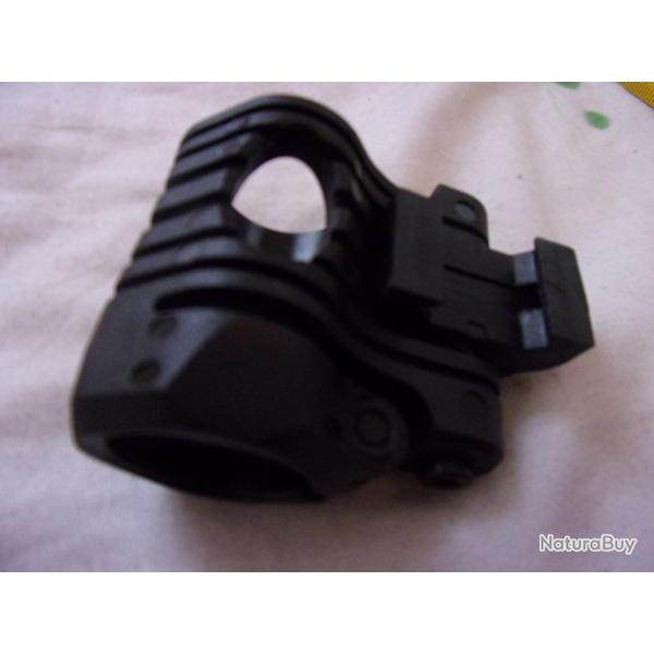 montage lampe sur rail picatinny