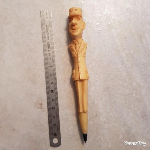 Stylo ancien vintage annes 70 general de gaulle