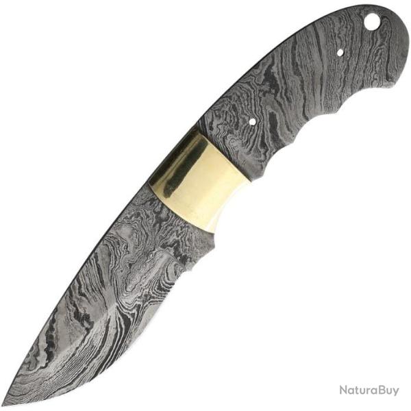 BL145D Lame Damas 256 Couches Drop Point A Customiser le manche Garde en Laiton