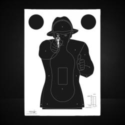 Cible silhouette police 51x71cm