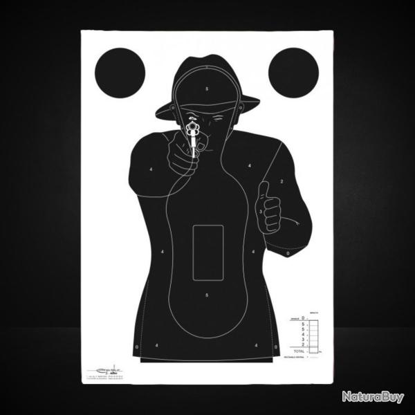 Cible silhouette police 51x71cm