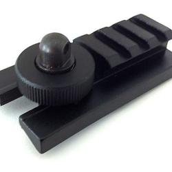 MONTAGE RAIL SWISS ARMS SUR ATTACHE SANGLE METAL NOIR