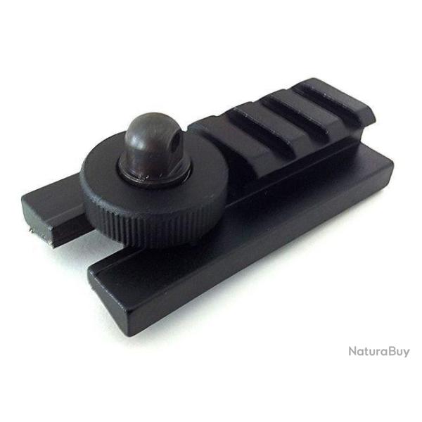 MONTAGE RAIL SWISS ARMS SUR ATTACHE SANGLE METAL NOIR