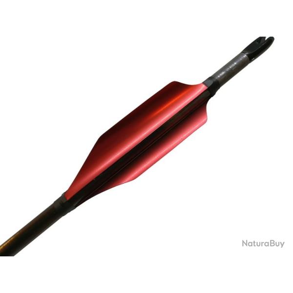 XS-WINGS - Plumes 60 mm Low Profile GAUCHER (LH) ROUGE M�TALLIQUE