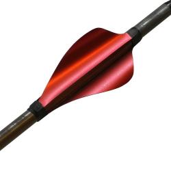 XS-WINGS - Plumes 50 mm High Profile GAUCHER (LH) ROUGE M&Eacute;TALLIQUE