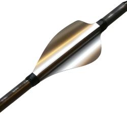 XS-WINGS - Plumes 50 mm High Profile GAUCHER (LH) ARGENT M&Eacute;TALLIQUE