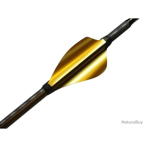 XS-WINGS - Plumes 50 mm High Profile DROITIER (RH) OR M�TALLIQUE