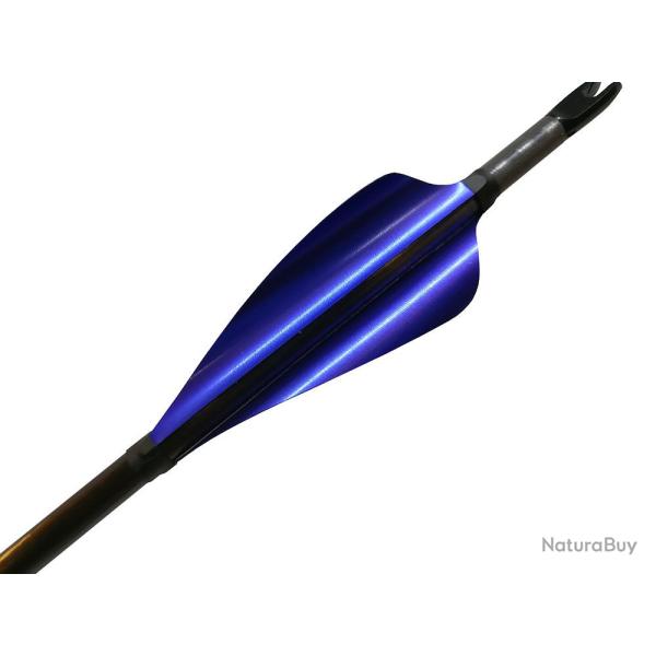 XS-WINGS - Plumes 60 mm High Profile GAUCHER (LH) BLEU M�TALLIQUE