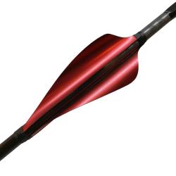 XS-WINGS - Plumes 60 mm High Profile DROITIER (RH) ROUGE M&Eacute;TALLIQUE