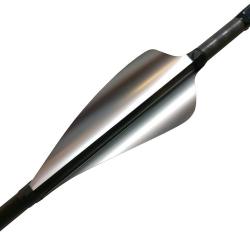 XS-WINGS - Plumes 60 mm High Profile DROITIER (RH) ARGENT M&Eacute;TALLIQUE