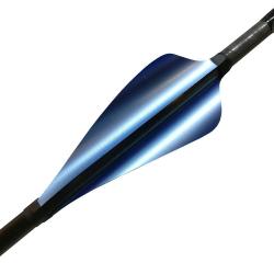 XS-WINGS - Plumes 60 mm High Profile GAUCHER (LH) BLEU CIEL M&Eacute;TALLIQUE