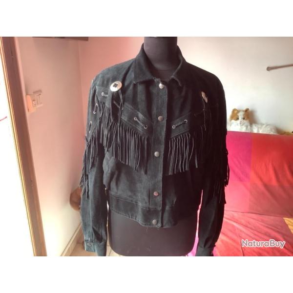 Blouson western en nubuck pour femme, pas de prix de r�serve.